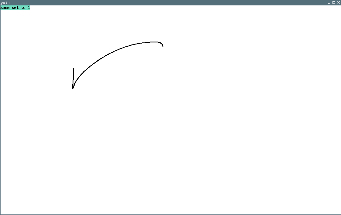 pain showing a notification bar at the top that reads